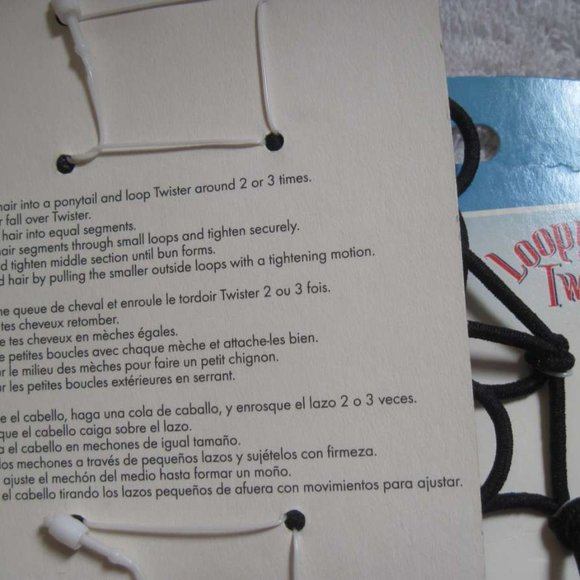 2 Goody Loopy Twister Ponytailer Hair Bands 2002 Old Product Fun Style! No Metal - Picture 4 of 6